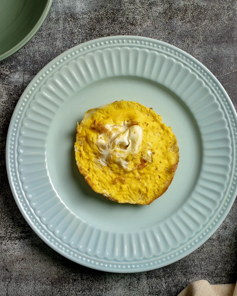 Steamed bhapa pitha rice cake on a plate