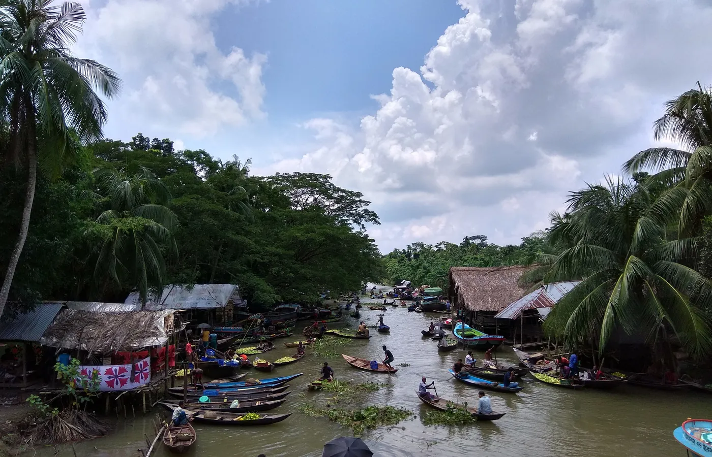 Floating market in Barishal