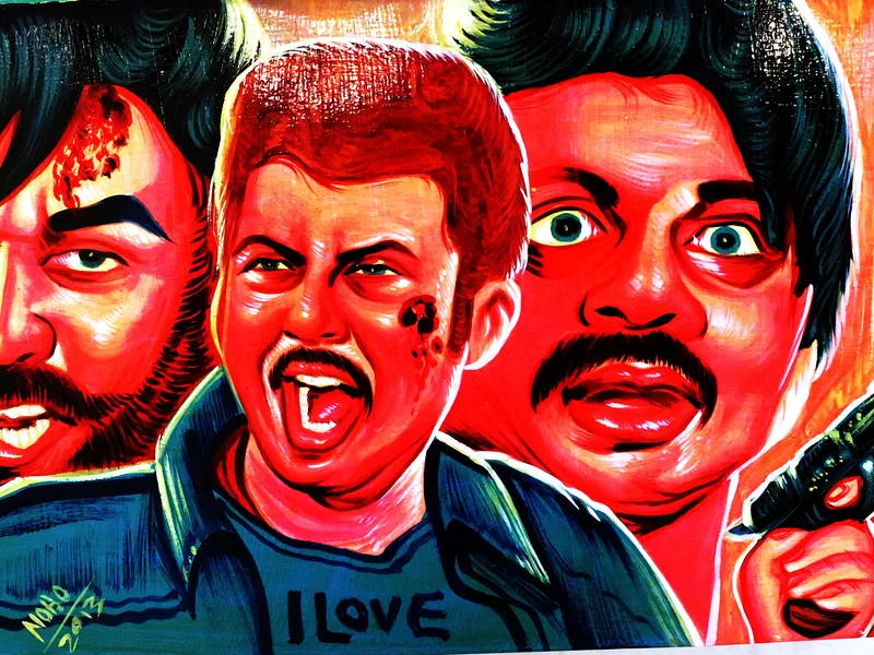 Rickshaw art panel