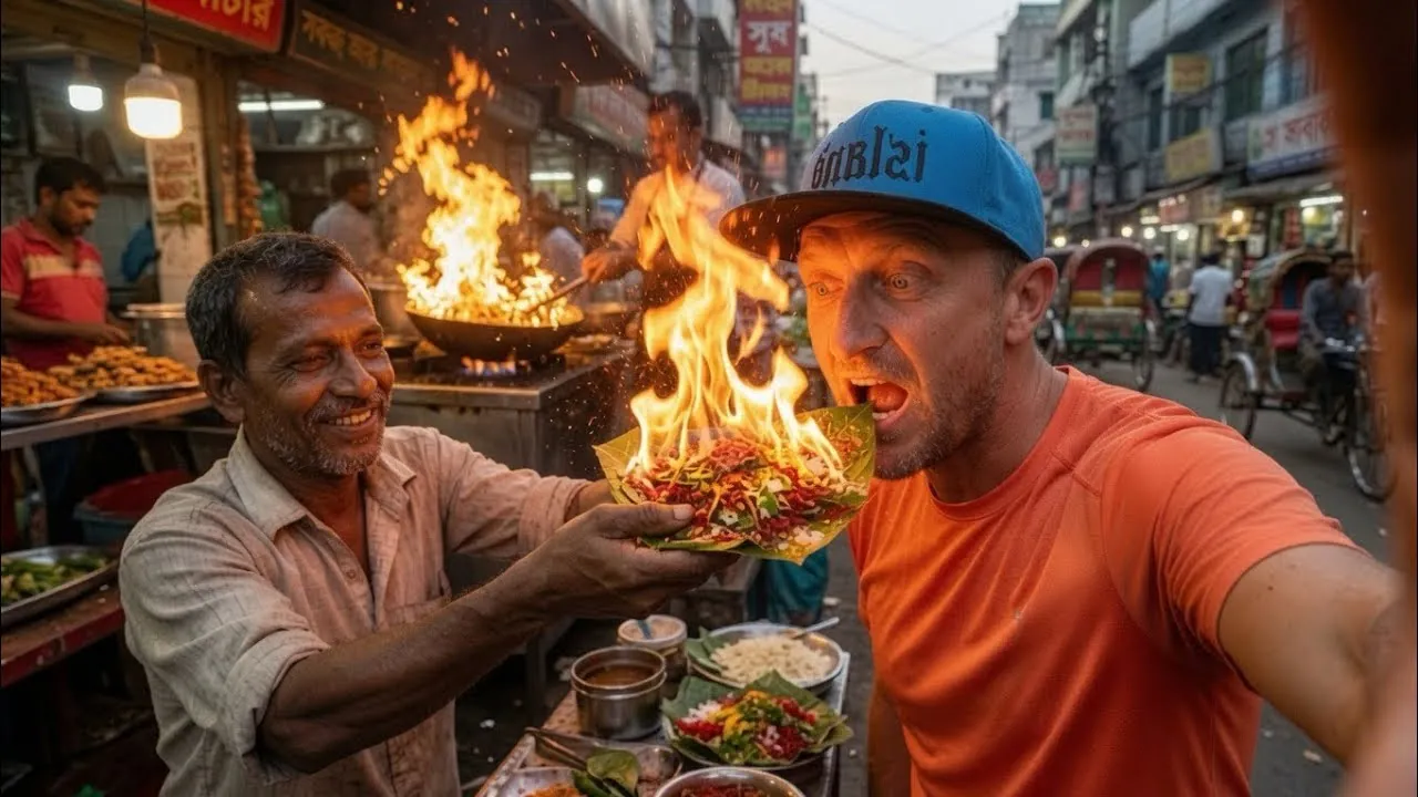 Still from I Can't Believe They Eat This in Bangladesh Streets by Lost Borders